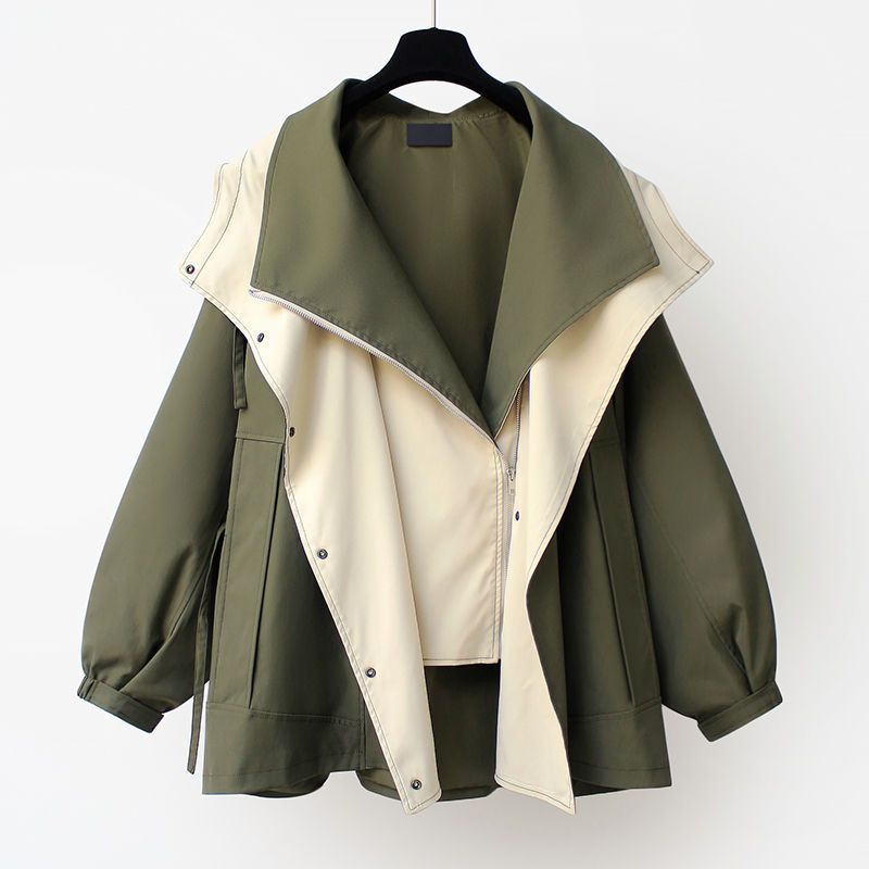 Alvina – Zweifarbige Funktionsjacke mit Kapuze