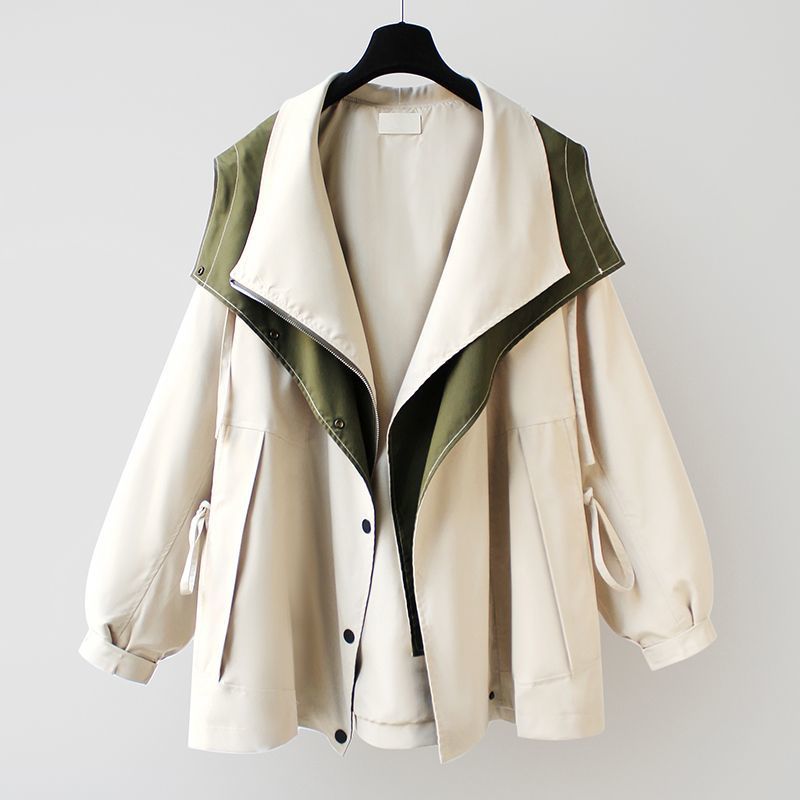 Alvina – Zweifarbige Funktionsjacke mit Kapuze