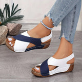 Nicole | Zweifarbige Orthopädische Sandalen