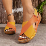 Nicole | Zweifarbige Orthopädische Sandalen