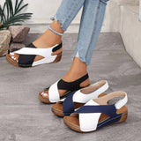 Nicole | Zweifarbige Orthopädische Sandalen