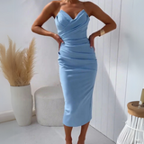 Aurora | Fliessendes Drapiertes Kleid