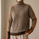 Eleanor | Luxury Herringbone High Neck