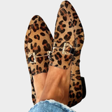 Gia - Stilvolle Mokassins mit Leopardenmuster