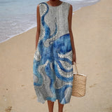 Sleeveless summer dress in a casual style