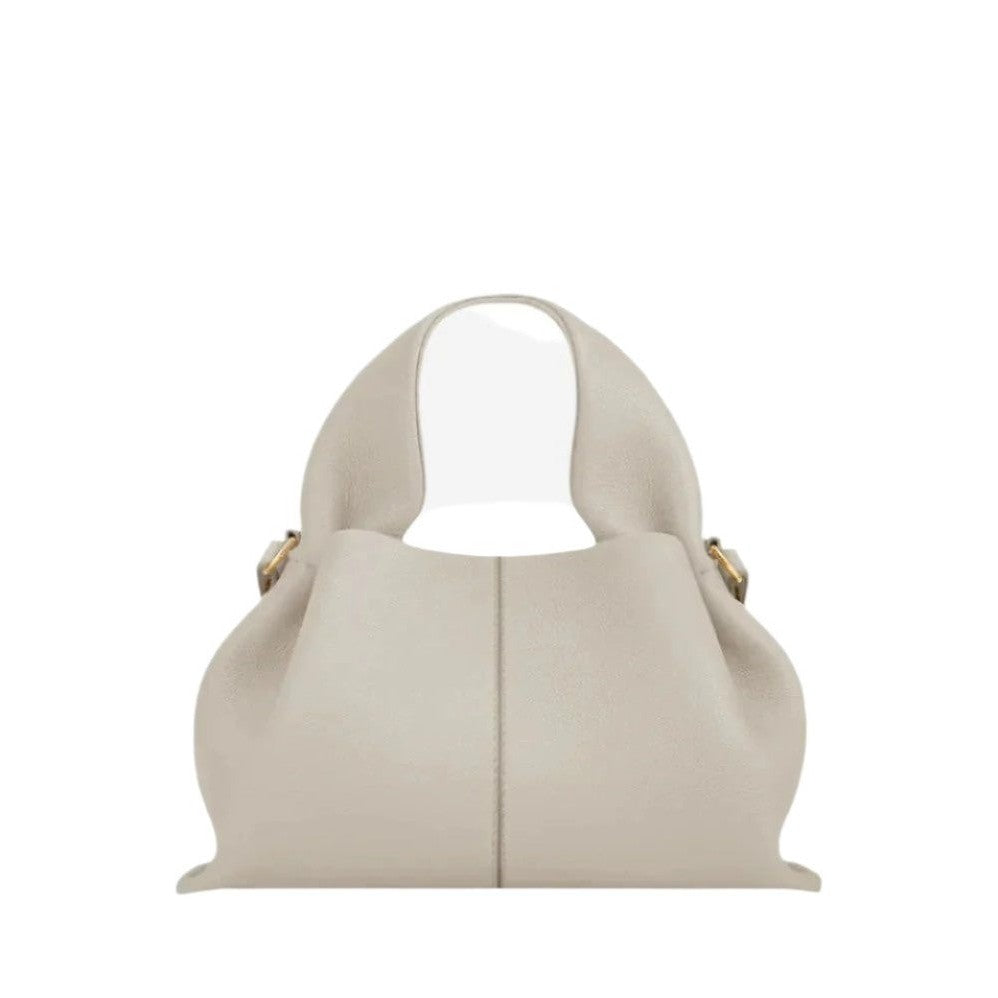 Hérita – Cremefarbene Hobo-Tasche mit Rundgriff