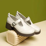 Nicole | Geflochtene Mary Janes mit Doppelriemen