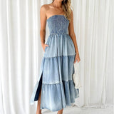Soline | Langes Jeanskleid