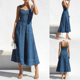 Élen | Jeans-Midikleid