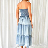 Soline | Langes Jeanskleid