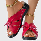 Darcy - Elegante Slip-On Sandalen mit Schleifendetail