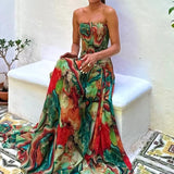 Juliette | Edles Maxikleid mit Print