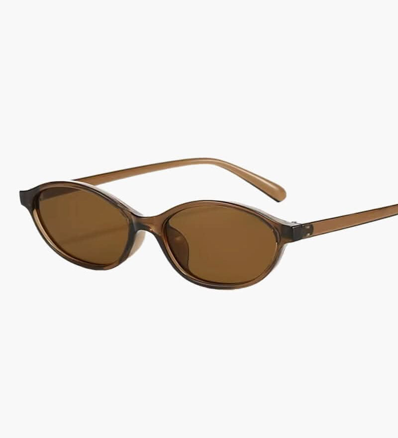 Rahel – Ovale schwarze Sonnenbrille im Retrolook