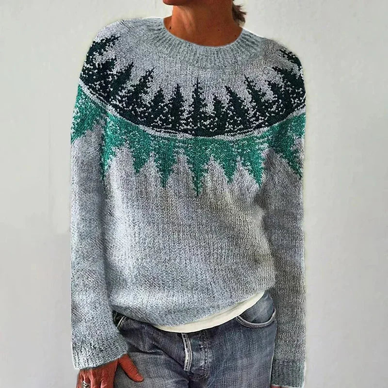 Cate – Pullover mit Landschafts-Farbverlauf