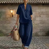 Céleste | V-Ausschnitt-Jeansset