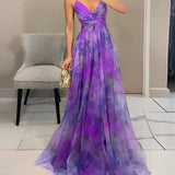 Elara | Elegantes Maxikleid mit Blumenmuster
