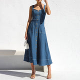 Élen | Jeans-Midikleid