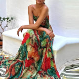 Juliette | Edles Maxikleid mit Print