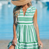 Katrina - Sommerkleid mit geometrischen Mustern