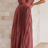 Ava | Elegantes Plisseekleid