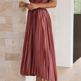 Ava | Elegantes Plisseekleid