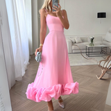 Eliana | Elegantes Maxikleid mit Rüschen