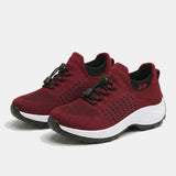 Orthopaedische Stricksneaker - Schwarz Rot