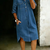 Delia | Denimkleid mit Taschen