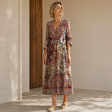 Brigitte – Kleid mit feinem Paisleyprint