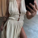 Zolla - Strukturierte Kleid mit Schlitz