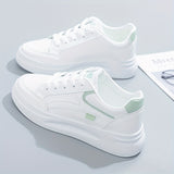 Elegante weisse leichte Komfort-Sneaker