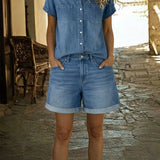Stephanie | Elegant denim dress