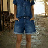 Stephanie | Elegant denim dress