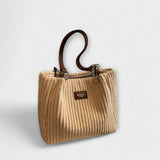 Élodiane | Schultertasche aus weichem Cord