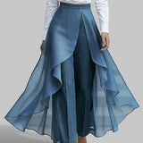 Marlene | Jeans mit Chiffon-Einsätzen