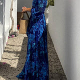 Luna | Maxikleid mit Blumendruck