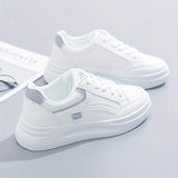 Elegante weisse leichte Komfort-Sneaker