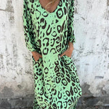 Jessa - Maxikleid mit Leopardenprint