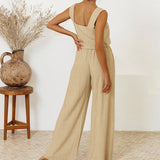 Megan - Minimalistisches Set mit Flared Pants