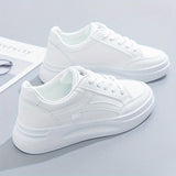 Elegante weisse leichte Komfort-Sneaker