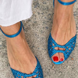 Malia | Glitzernde Slingback-Sandalen mit Absatz