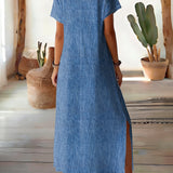Helene | Retro Denim Dress