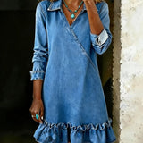 Capucine | Denimkleid mit V-Ausschnitt