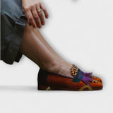 Fallon | Braune Loafer mit Leopardenmuster