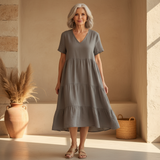 Bexley - Elegantes Sommerkleid mit V-Ausschnitt