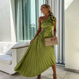 Eya | Elegantes Maxikleid mit asymmetrischem Träger