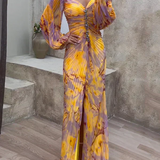 Sophie | Langes Abendkleid mit Falten