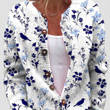 Brigitte | Cardigan mit Vögeln und Blüten