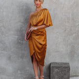 Tamari | Edles Satin-Midikleid