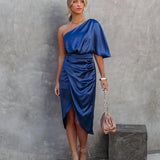 Tamari | Edles Satin-Midikleid